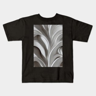 White Marble Stone Pattern #11 Kids T-Shirt